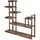 Costway Pflanzenregal 120 x 25 x 120 cm Braun