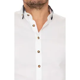 Gipfelstürmer Hemd 420006-3536 in weiß-anthrazit | Gr.: 3XL