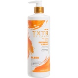 Cantu Txtr Sleek Defining Cream - Für lockiges & gewelltes Haar - Mit Sheabutter & Minzöl - Frizzfrei & Glänzend - Pflegt mit Vitamin B - Minimiert Spliss, Einfarbig - 473 ml