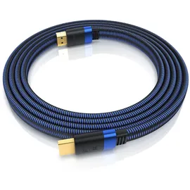 Primewire 8k HDMI Kabel 2.1, Flachbandkabel Ultra High Speed II Ethernet, 8K UHD II, 3D TV, HDR10+ 120 Hz mit DSC, - 3m