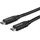 Startech USB-C auf USB-C 1 m Schwarz