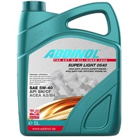 ADDINOL SUPER LIGHT 5W-40 A3/B4 Motorenöl, 5 Liter