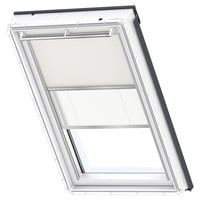 VELUX Verdunkelung Plus DFD Manuell Uni Beige/Weiß 1085, 55x78 cm (CK02), Aluminiumschiene,GEL,Manuell,VELUX