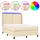 vidaXL Boxspringbett 140 x 200 cm Beige