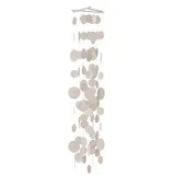 Boltze Windspiel Estany Capizmuscheln Höhe 95 cm Beige