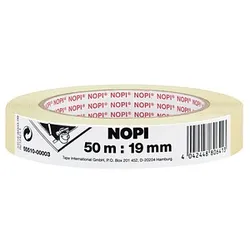 NOPI Kreppband beige 19,0 mm x 50,0 m 1 Rolle