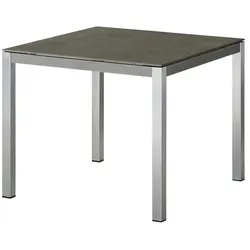 a casa mia Gartentisch  London ¦ silber ¦ Maße (cm): B: 90 H: 75