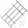 vidaXL Fenstergitter Verstellbar mit 4 Querstäben 1000-1500 mm
