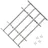 vidaXL Fenstergitter Verstellbar mit 4 Querstäben 1000-1500 mm
