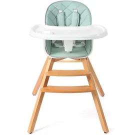 CHIC 4 BABY 332 66 Hochstuhl Fiete, Kinderhochstuhl aus Holz, mint