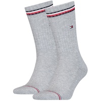 Tommy Hilfiger Herren Sportsocken, Vorteilspack - Iconic Sock, Tennissocken Grau 47-49