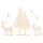 Rayher Holzbausatz Holzmotive Baum und Hirsch beige