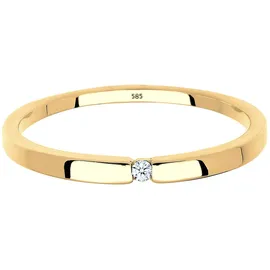 Elli DIAMONDS Elli DIAMONDS Ring Verlobung Solitär Diamant 0.015 ct. 585 Gelbgold Ringe Damen