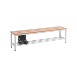 SZ METALL Sitzbank, Sitzbank 1,50 m, mit Schuhrost 150 cm x 42 cm x 30 cm