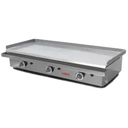 MBH - MAQUINARIA BAR HOSTELERIA MBH - Gasgrill Bratplatte 1000x400 mm wirtschaftlich für das Gaststättengewerbe. Fry Top in laminiertem Stahl für Bar und Restaurant.