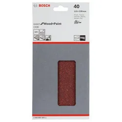 Bosch Accessories 2608605584 Schwingschleifpapier gelocht K?rnung (num) 40 (L x B) 230 mm x 115 mm 1