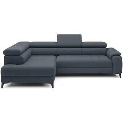 Ecksofa Chivas Stoff Blau