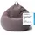 Lumaland 20727 Sitzsack Dunkles Grau Drinnen Oval