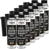 TECPO Diesel Injektor Reiniger, 12x 300ml Additiv -Einspritzdüsen Additiv mit Ester Solution Direct Injection Speed Cleaner