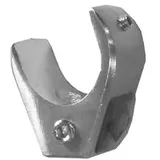 BASIT Wandlager für Gardinenstangen 1-läufig Edelstahl Look I Gardinenstangen Träger 20mm Wandbefestigung für Rohr Gardinenstangen Halterung Vorhangstange W50