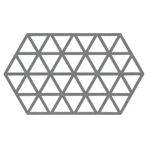 ZONE Denmark Triangles Topfuntersetzer, Hitzebeständig bis 250 °C, Silikon Untersetzer, (cool Grey)