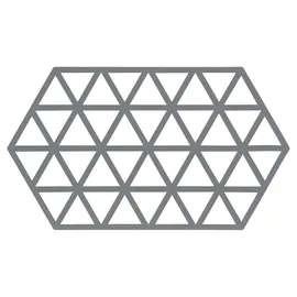 ZONE Denmark Triangles Topfuntersetzer, Hitzebeständig bis 250 °C, Silikon Untersetzer, (cool Grey)