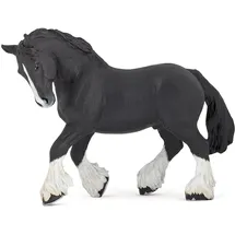 Papo Shire Hengst Spielzeugpferd 51517 schwarz/mehrfarbig