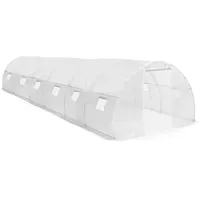 vidaXL Gewächshaus 12 Seitenfenstern 1 Tür Treibhaus Frühbeet Tomatenhaus Folientunnel Pflanzenhaus 27m2 900×300×200cm