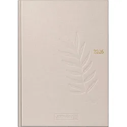 Brunnen Buchkalender 798 A5 1 Tag/Seite Naturkarton hanf 2026