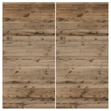 winwall Duschrückwand Duschrückwände ALU-Verbundplatte Dekor: Altholz Planken, (2-tlg), Wandverkleidung aus Alu braun 100 cm x 205 cm