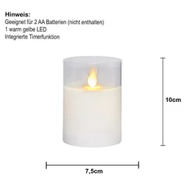 Star Trading M-Twinkle Windlicht 10 cm gelb