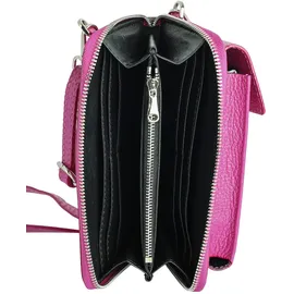 COLLEZIONE ALESSANDRO Event Umhängetasche Leder Pink