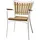 Cinas Gartenstuhl Ellen 58,5 x 56,5 x 78 cm weiß 2 St.