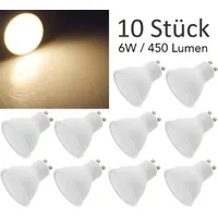 ChiliTec Led Strahler GU10 'H50 Promo1' 10er-Pack 3000K 450lm