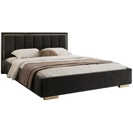 Lukmebel Polsterbett Schwarz, Textil, Schlafzimmer, Betten, Polsterbetten