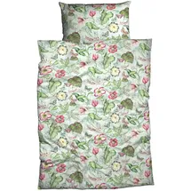 Traumschlaf Belli Fiori Floral Grün 135 x 200 cm + 80 x 80 cm