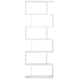 VASAGLE Bücherregal 70 x 24 x 190,5 cm Weiß