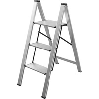 Mephisto Trittleiter mit 3 Stufen, Mit Bügel: ohne Bügel, Stufen Aluminium Leiter: 3 Stufen
