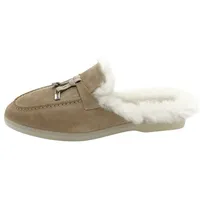 Hollert Mules Fiorana Damen Lammfell-Mules Sand beige EUR 39