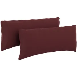 sit&more Polsterauflage 65 x 25 x 10 cm rot 2-tlg.