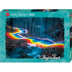 HEYE Puzzle Rainbow road / Magic Forests, 1000 Puzzleteile, Made in Germany bunt