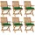 vidaXL Gartenstuhl klappbar 6 St. 6 x 6 x 6 cm grün