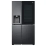 LG GSXV90MCDE Side-by-Side-Kühschrank mattschwarz, 635 L, Festwasser