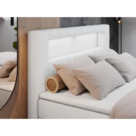 MKS Boxbett mit Bettkasten ¦ weiß ¦ Maße (cm): B: 140 H: 103