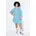 Jerseykleid Grün/Blau 44