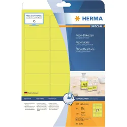 HERMA Special - Papier - matt - permanent selbstklebend - Leuchtendes Gelb - 63.
