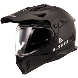 LS2 MX702 Pioneer II Solid, Motocross Helm, schwarz, Größe L