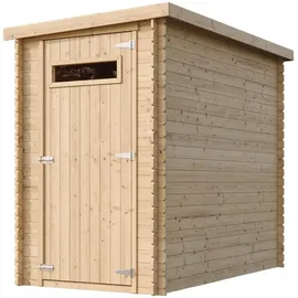 TIMBELA Gartenhaus 1,44 x 2,39 m Beige