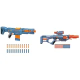 NERF Elite 2.0 Echo CS-10 Blaster – 24 NERF Darts, 10-Dart Clip-Magazin, 4 Tactical Rails & Elite 2.0 Eaglepoint RD-8 Blaster, 8-Dart Trommel, 16 Nerf Darts, Bolzen