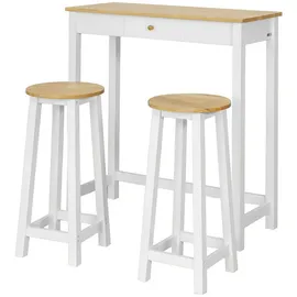SoBuy Bartisch 95 x 40,01 x 107,01 cm Weiß